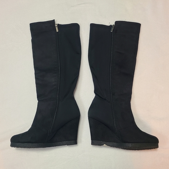 Lane Bryant Black Boots Size 9W - Picture 2 of 10
